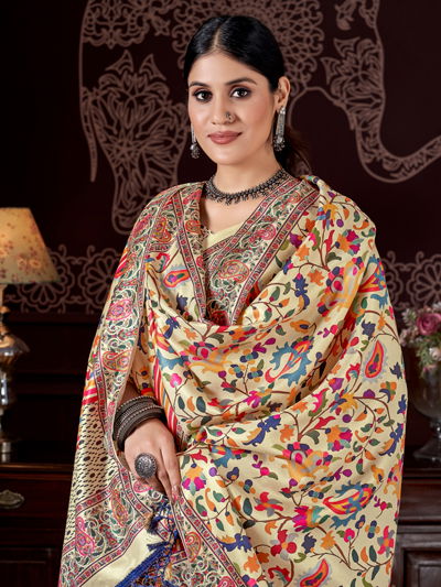 Aayaa Pashmina Vol 1 Winter Wear Printed Sarees Wholesale Clothing Distributors In India
